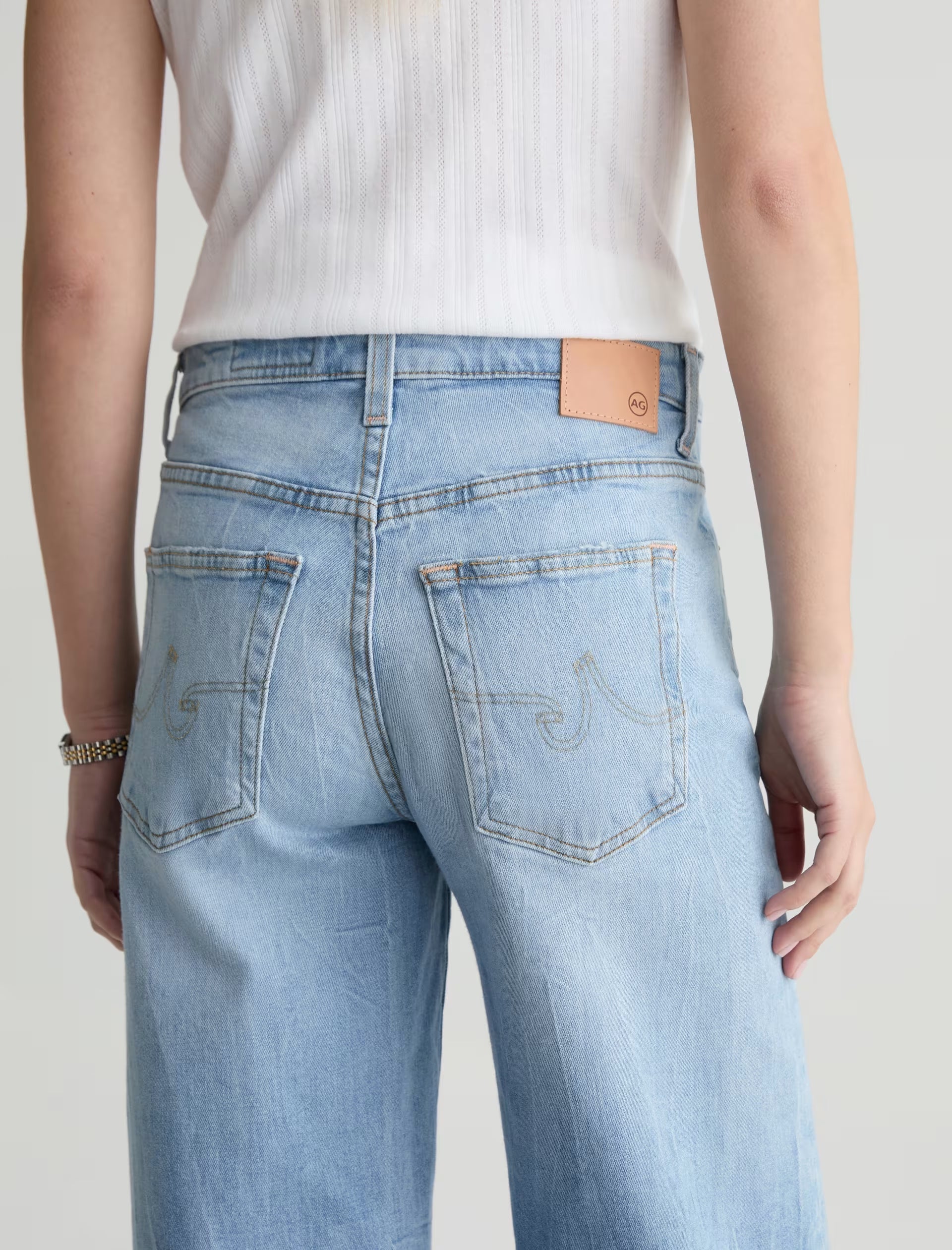 Adriano Goldschmied Saige Wide Leg Crop Jeans