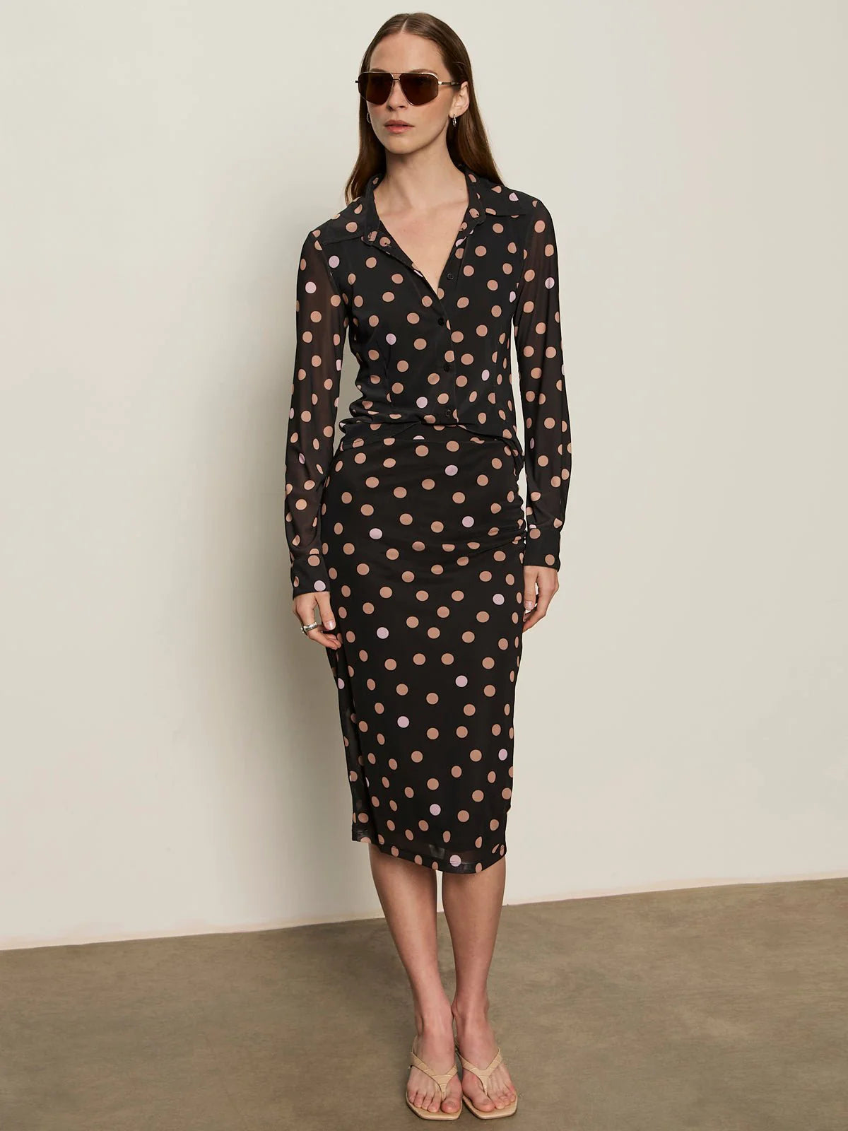 Sanctuary Gathered Mesh Skirt - Popspot