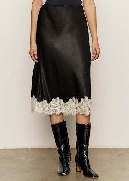 Sanctuary One of a Kind Satin Midi Skirt