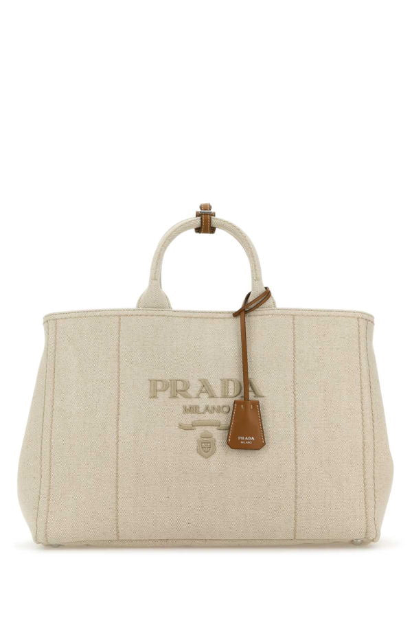 Prada Extra Large Jardinire Shopping Tote Bag - Naturale