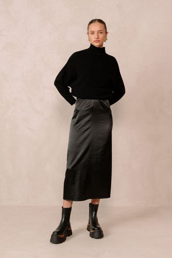 Alohas Sapphire Nutty Leather Ankle Boots - Black