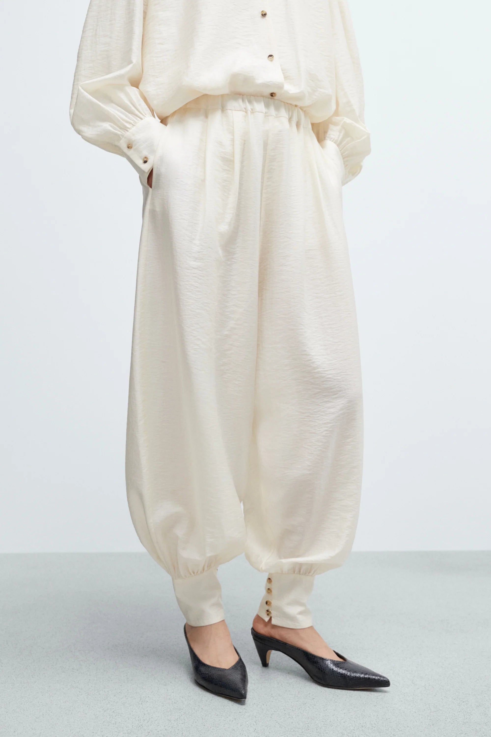 Cordera Sarouel Trousers - Marfil