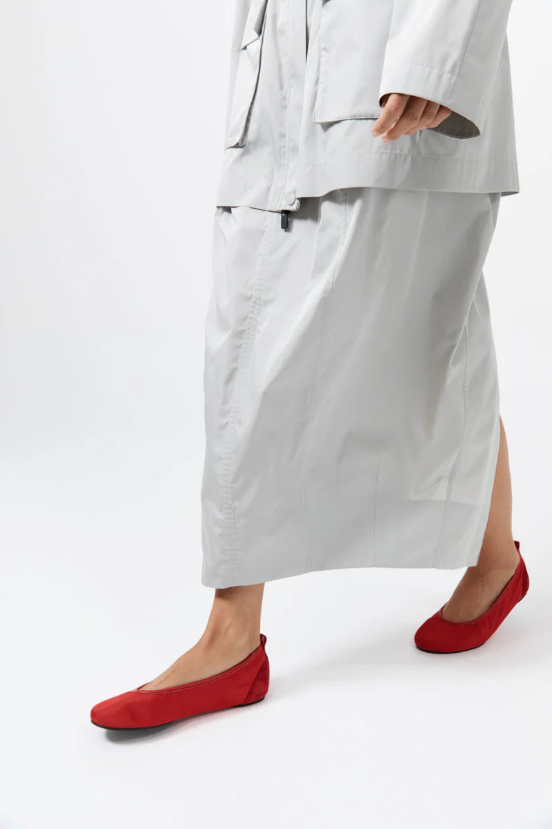 St. Agni Satin Ballet Flat