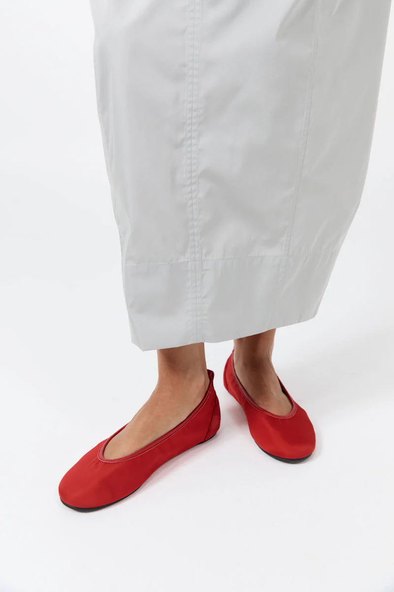 St. Agni Satin Ballet Flat
