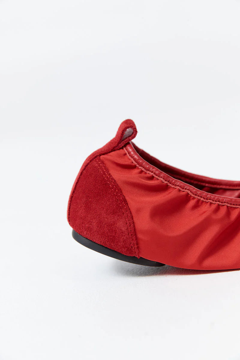 St. Agni Satin Ballet Flat