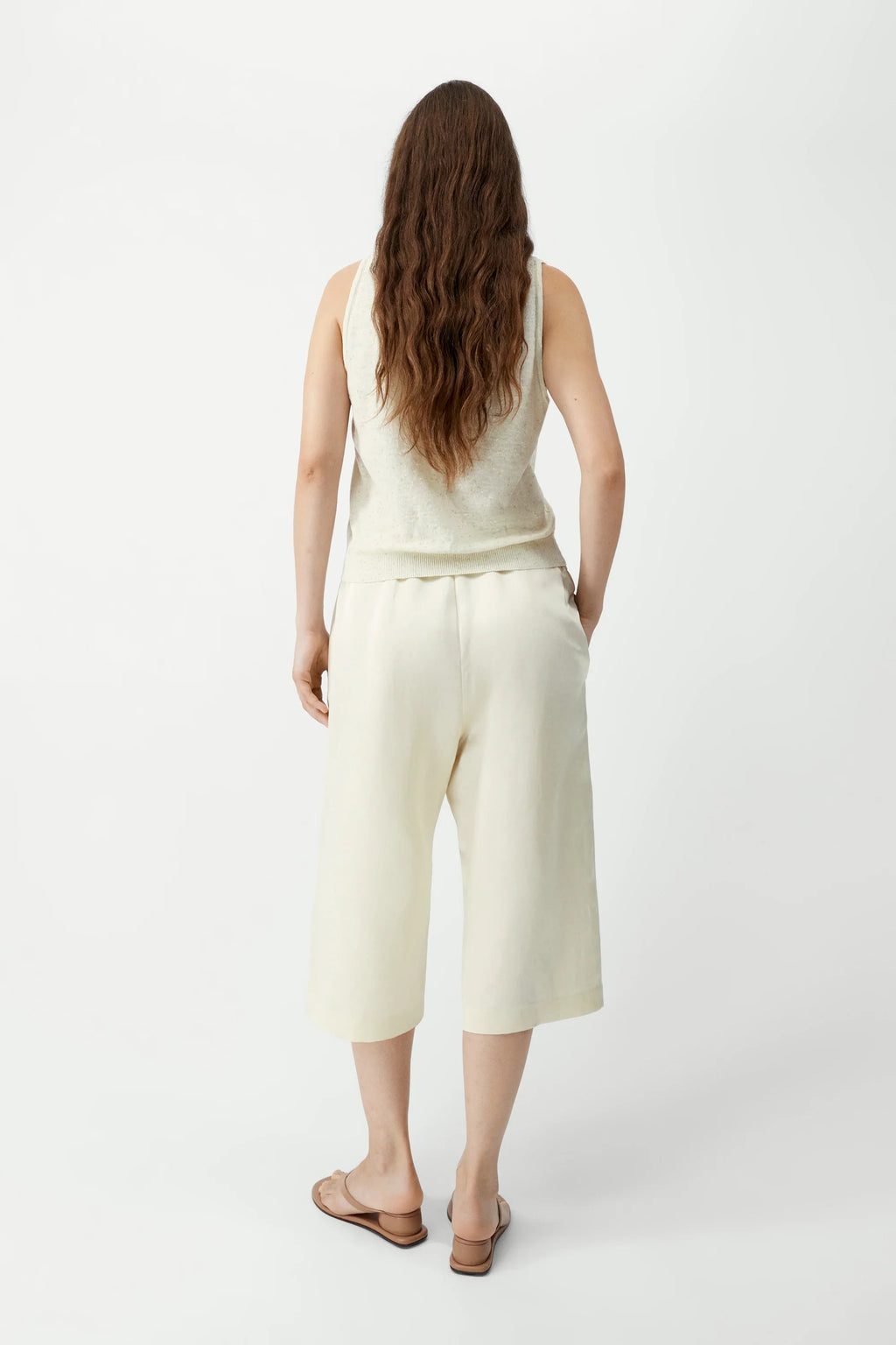 Cordera Satin Capri Pants