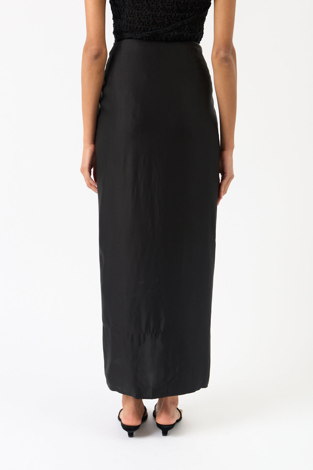 Totême Satin Knot Skirt