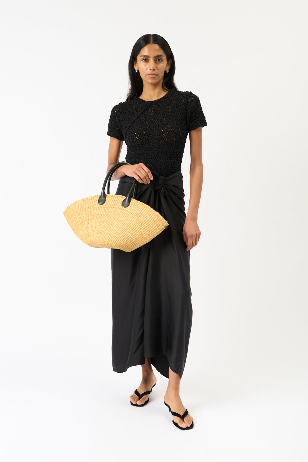 Totême Satin Knot Skirt