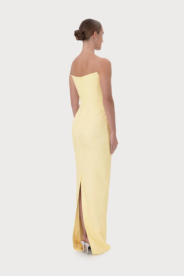 Sau Lee Louisa Gown - Pale Yellow