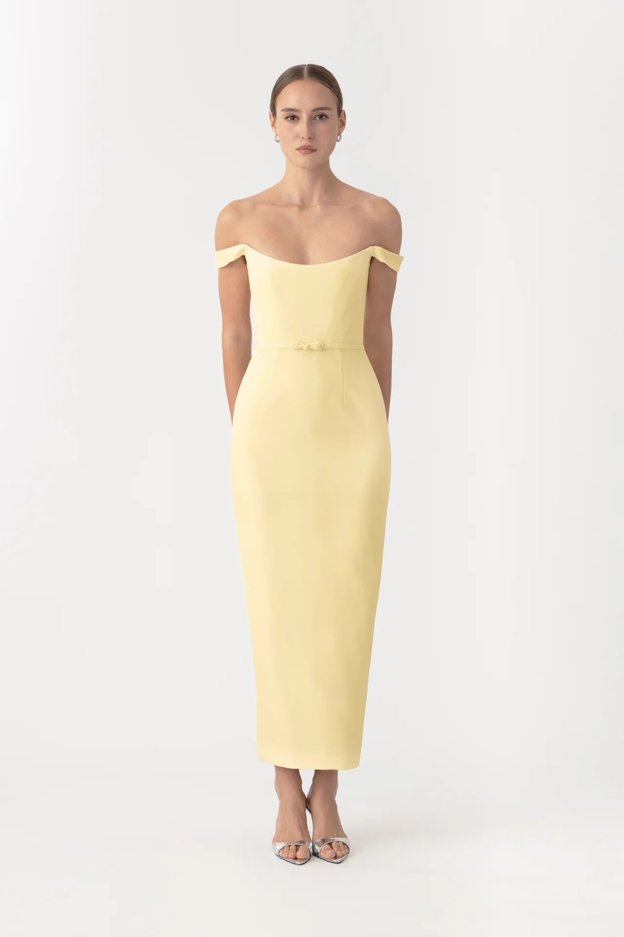Sau Lee Robyn Dress - Pale Yellow