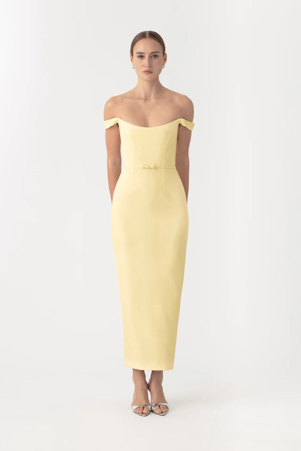 Sau Lee Robyn Dress - Pale Yellow