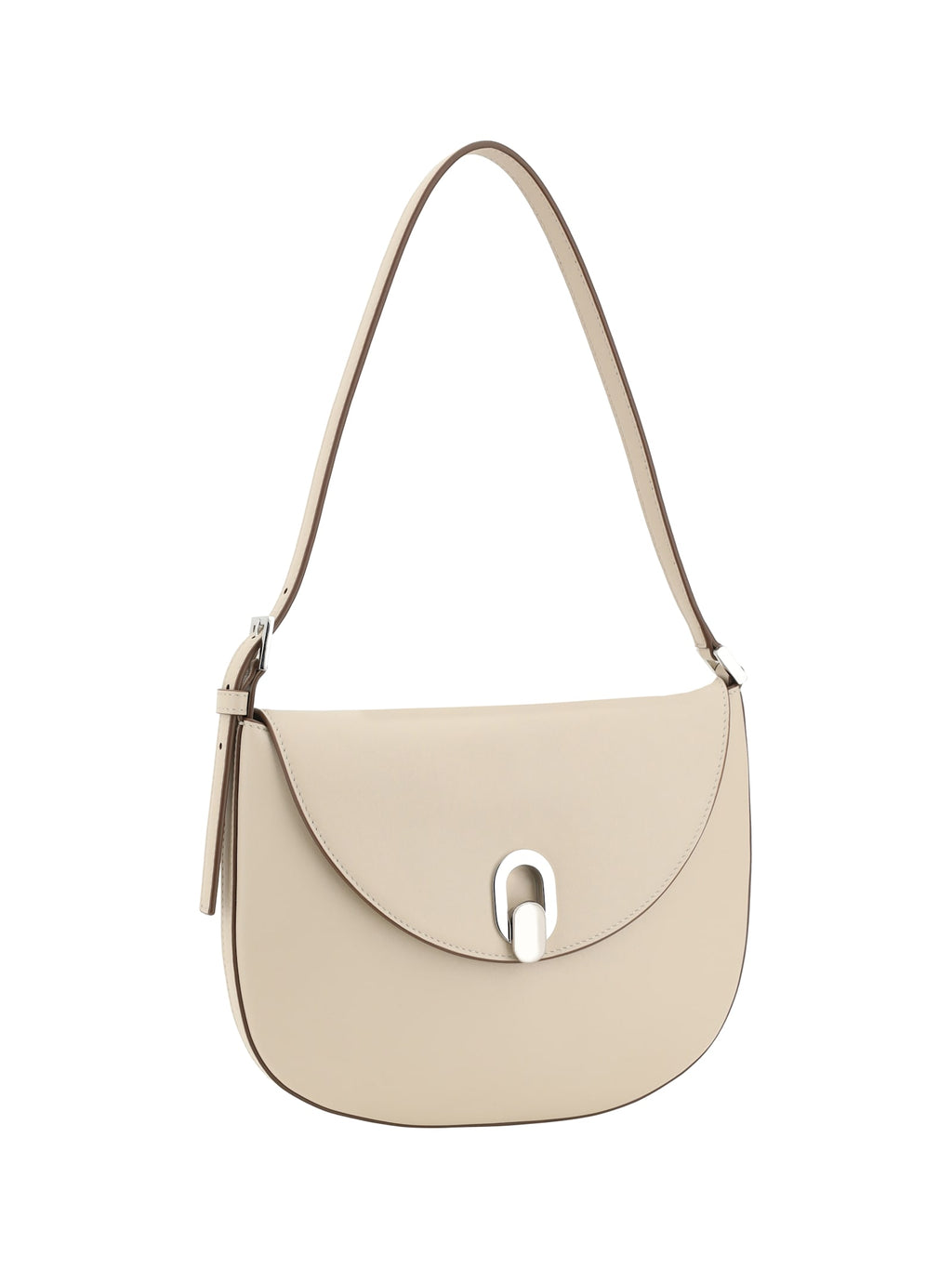 SAVETTE Tondo Leather Shoulder Bag - Neutrals
