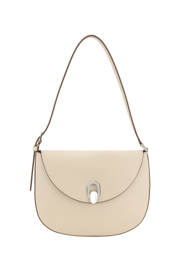 SAVETTE Tondo Leather Shoulder Bag - Neutrals