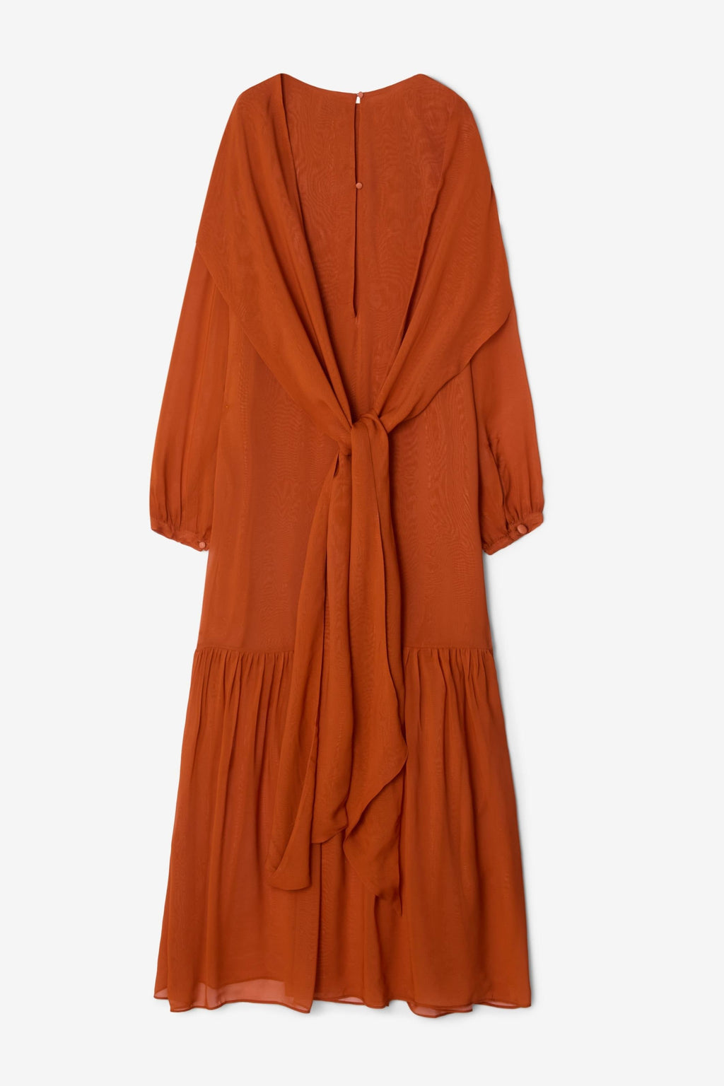 House of Dagmar Scarf Maxi Dress - Orange Rust