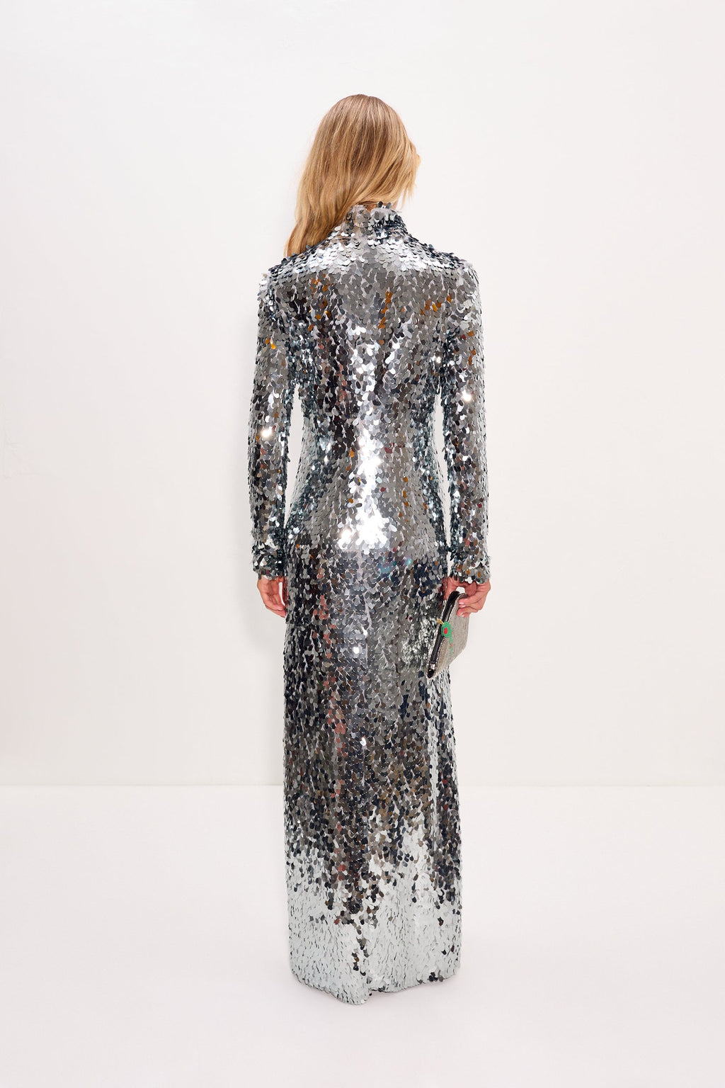 Simon Miller Sculpty Sequin Dress - Satellite Silver