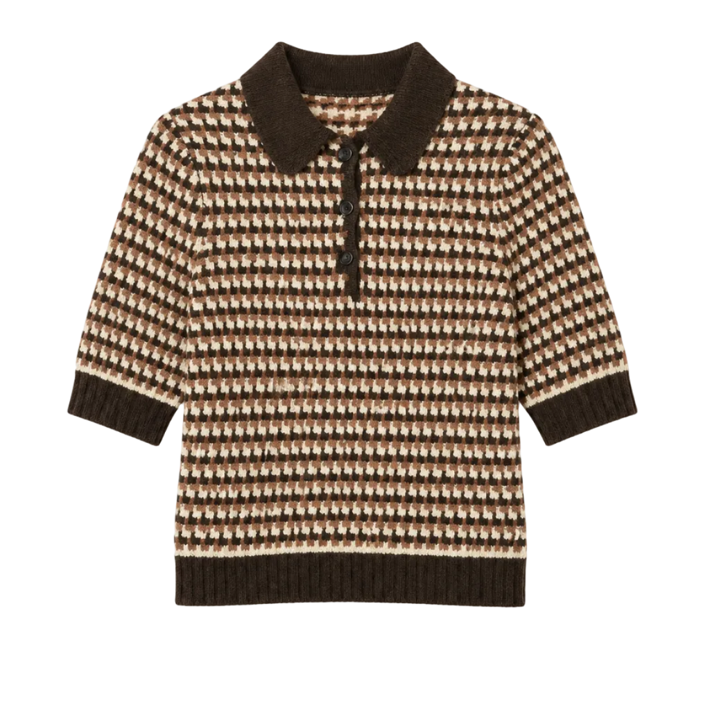 Sea NY Declan Short Sleeve Polo Sweater - Multi