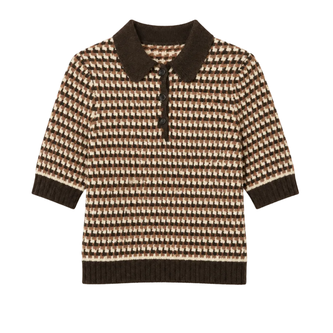 Sea NY Declan Short Sleeve Polo Sweater - Multi