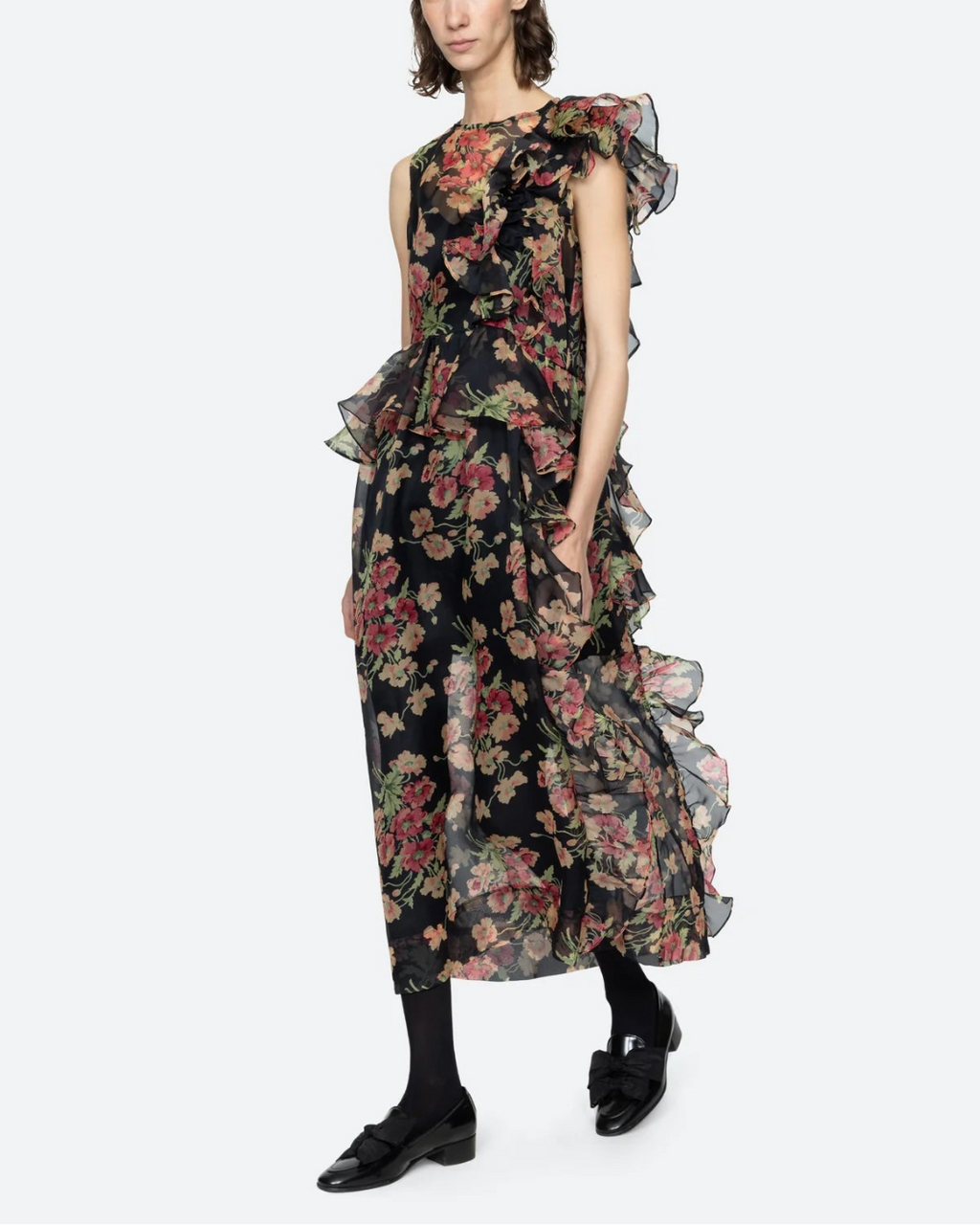Sea NY Cornelia Midi Dress - Black