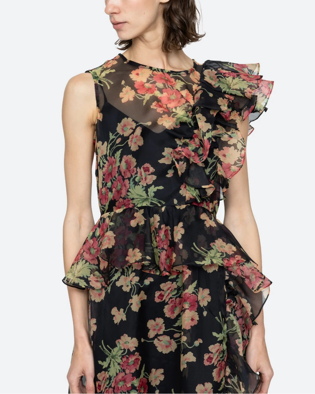 Sea NY Cornelia Midi Dress - Black