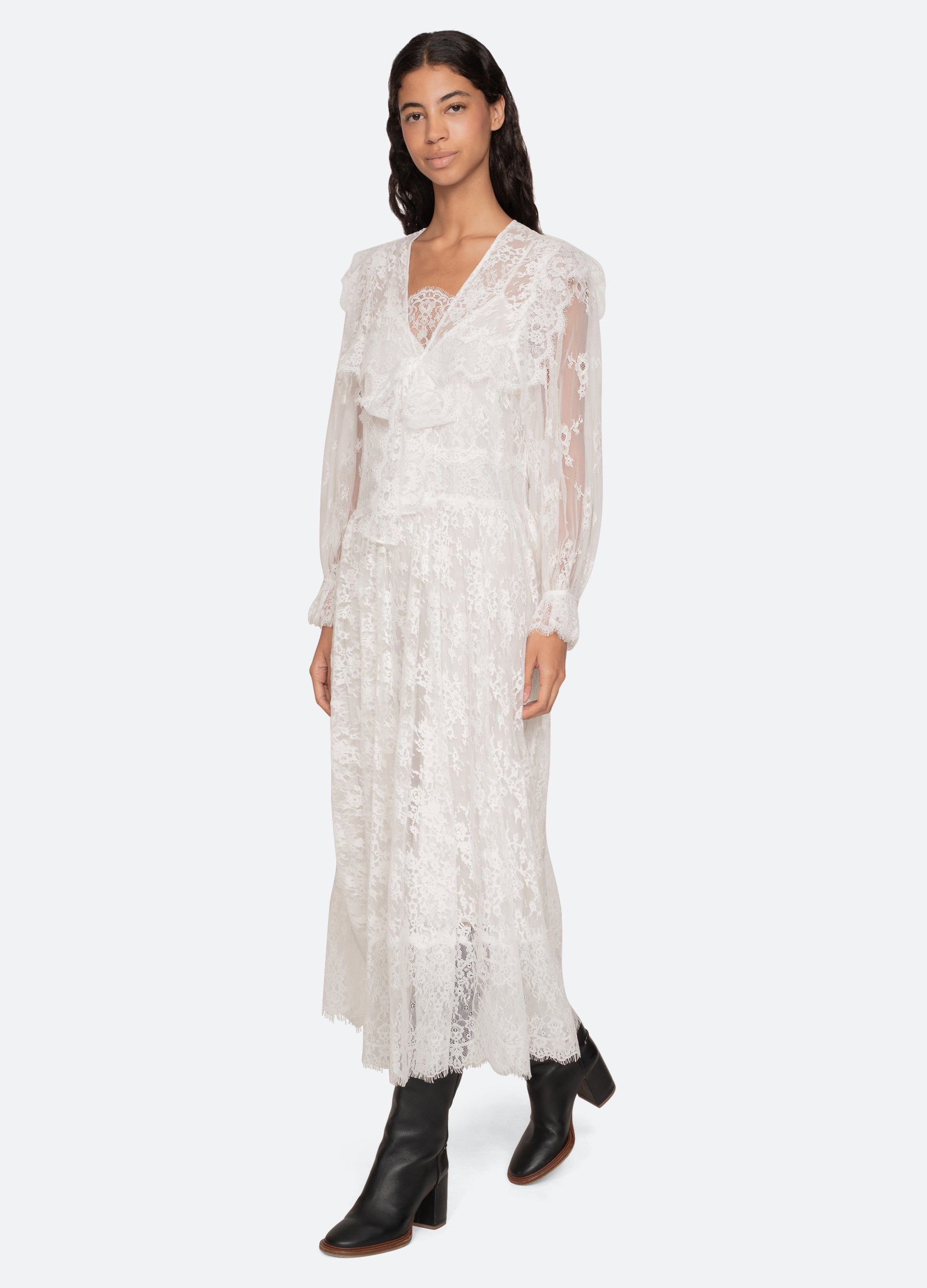 Sea NY Holden L/S Dress - White