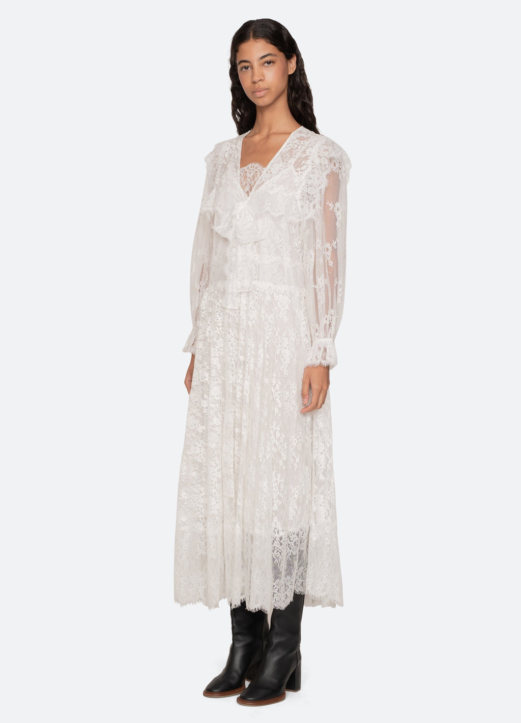 Sea NY Holden L/S Dress - White