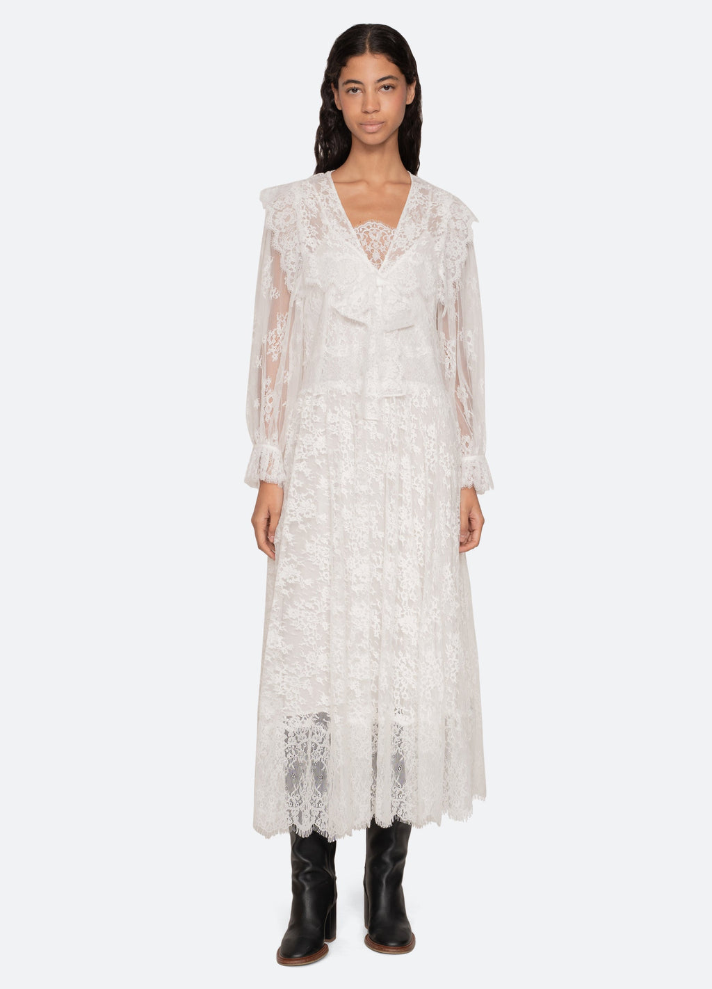 Sea NY Holden L/S Dress - White