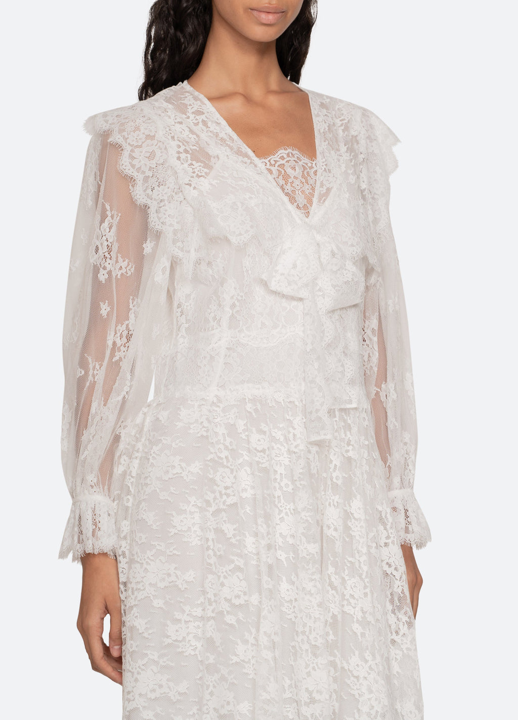 Sea NY Holden L/S Dress - White