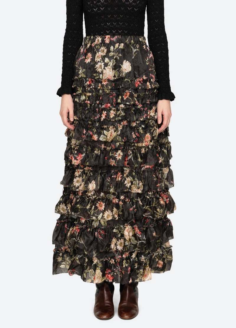 Sea NY Jolie Print Midi Skirt