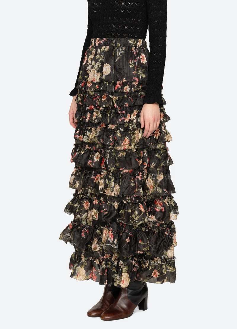 Sea NY Jolie Print Midi Skirt