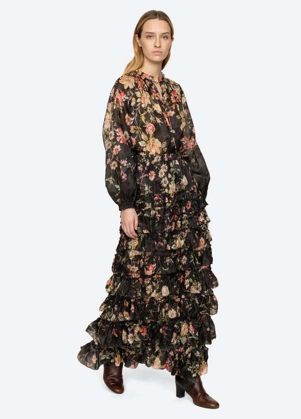 Sea NY Jolie Print Midi Skirt