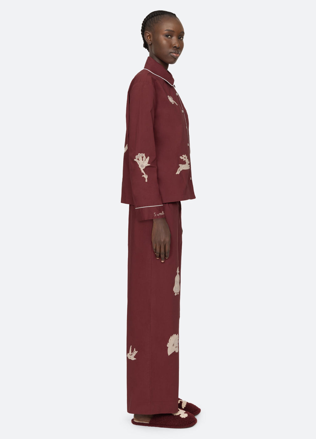 Sea NY Mika Pajama Set - Burgundy