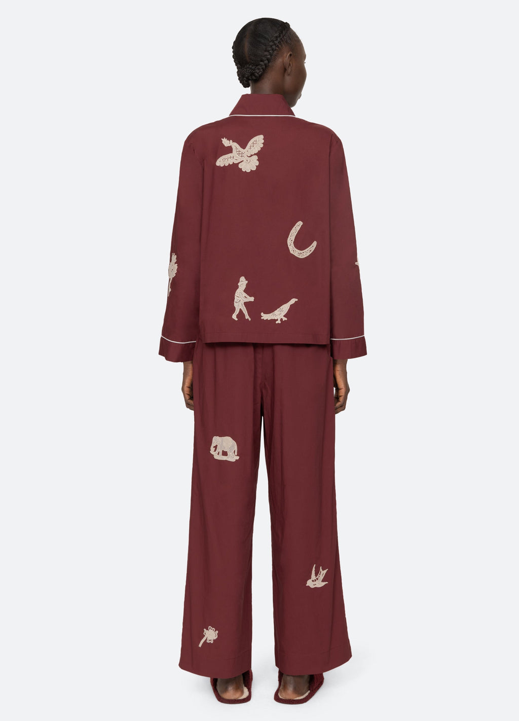 Sea NY Mika Pajama Set - Burgundy