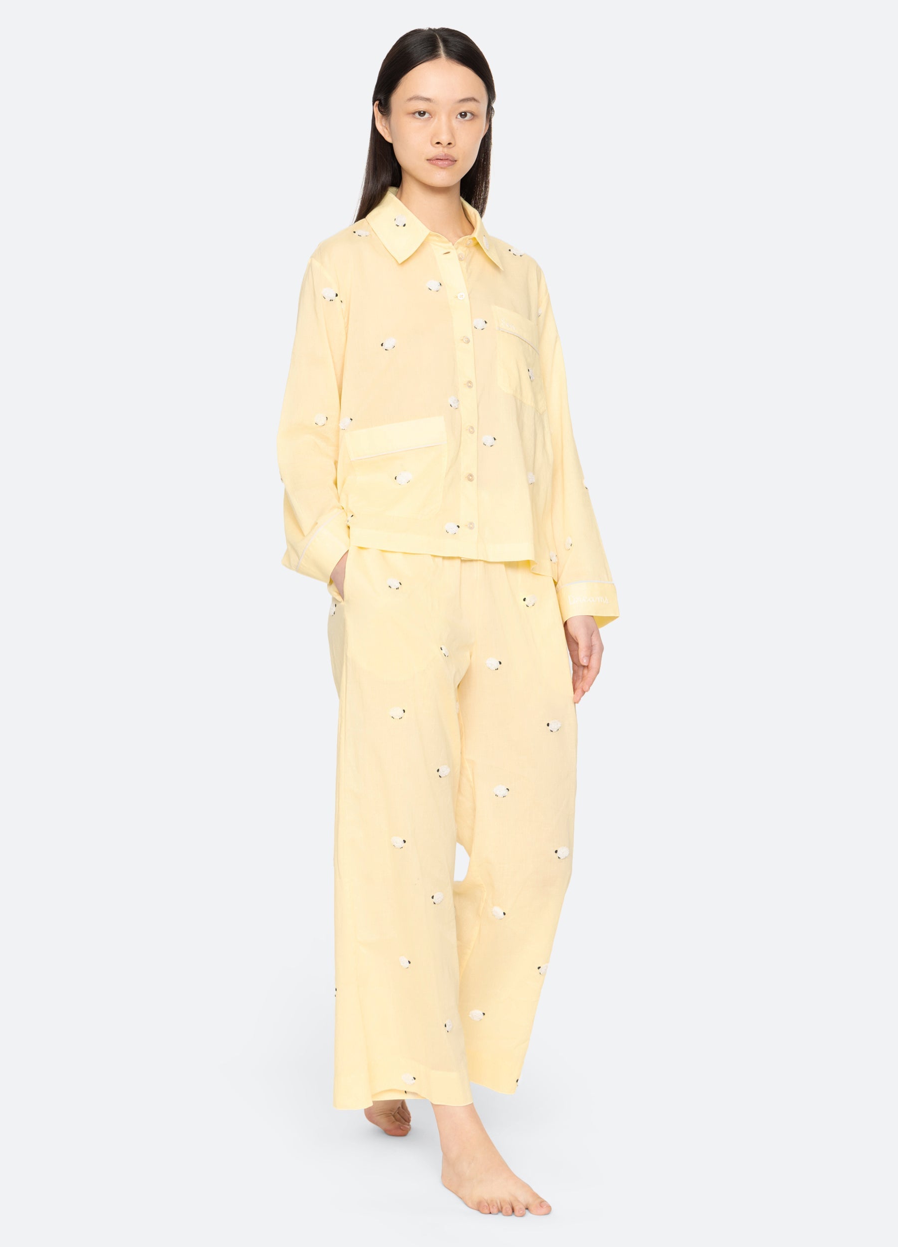 Sea NY Sheep PJ Set - Yellow