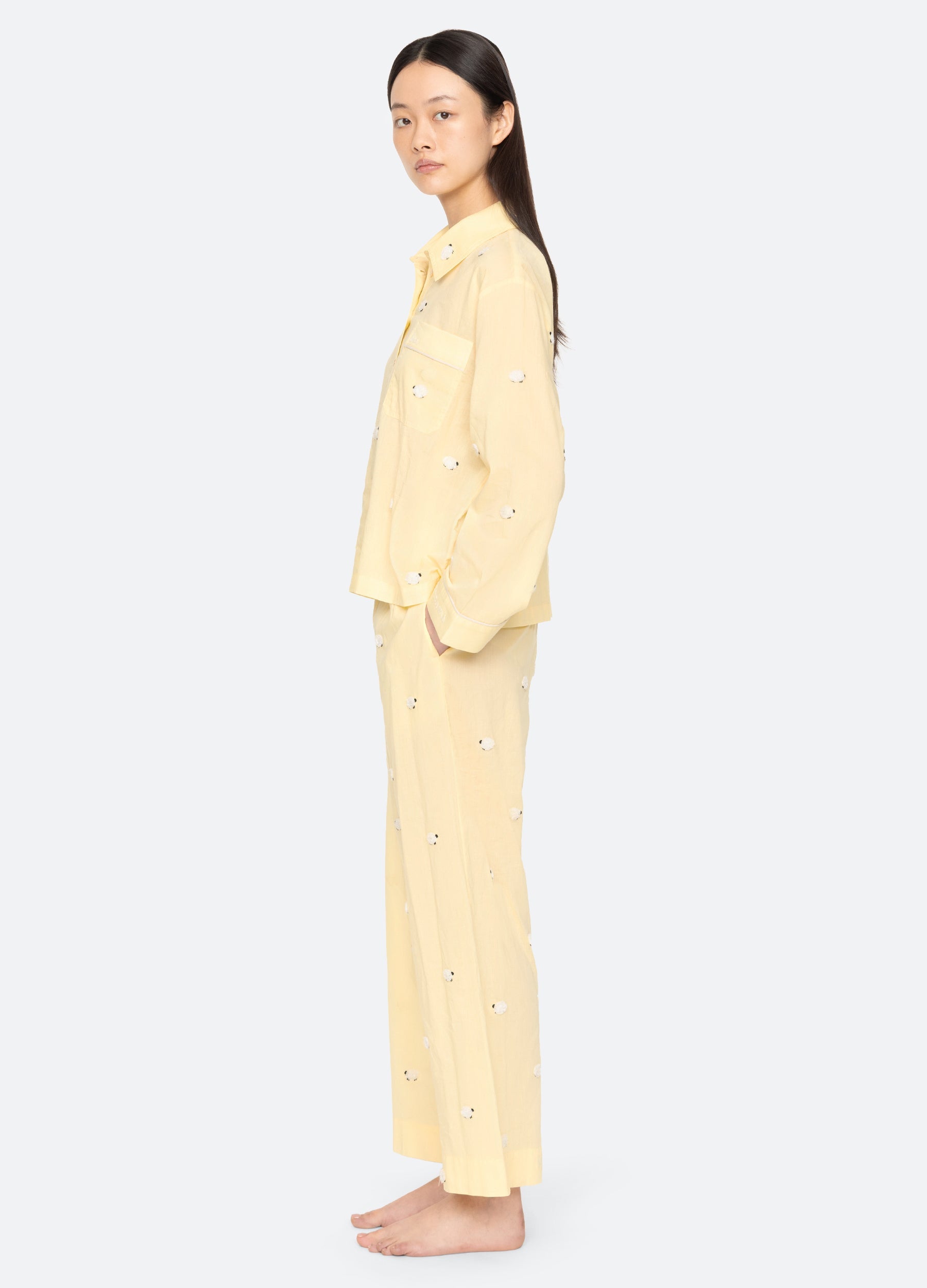 Sea NY Sheep PJ Set - Yellow