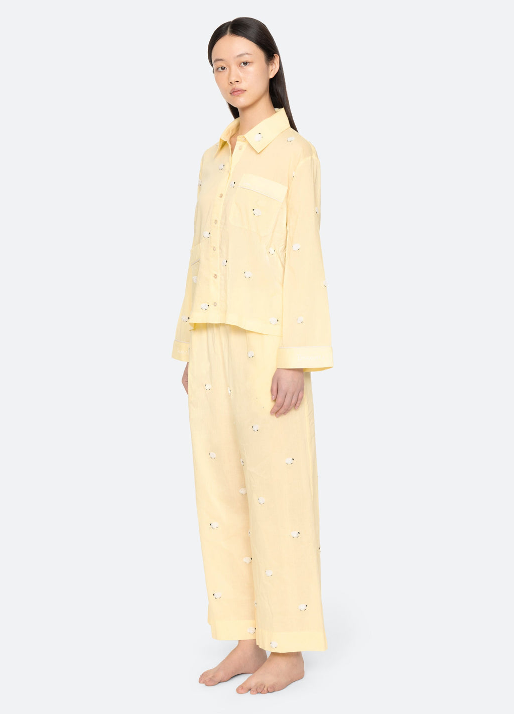 Sea NY Sheep PJ Set - Yellow