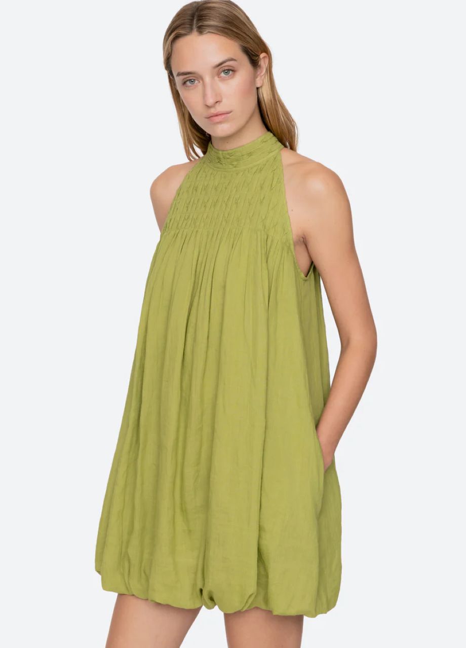 Sea NY Violet Halter Mini Dress