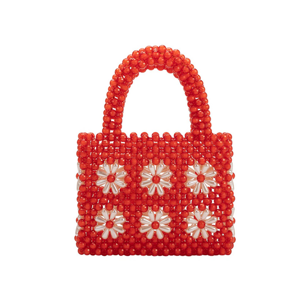 Melie Bianco Selena Beaded Top Handle Bag