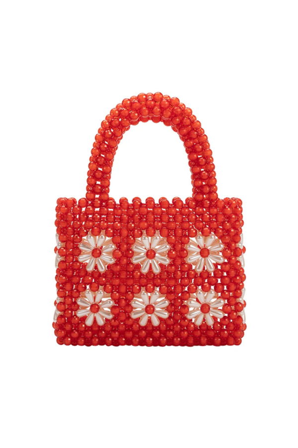 Melie Bianco Selena Beaded Top Handle Bag