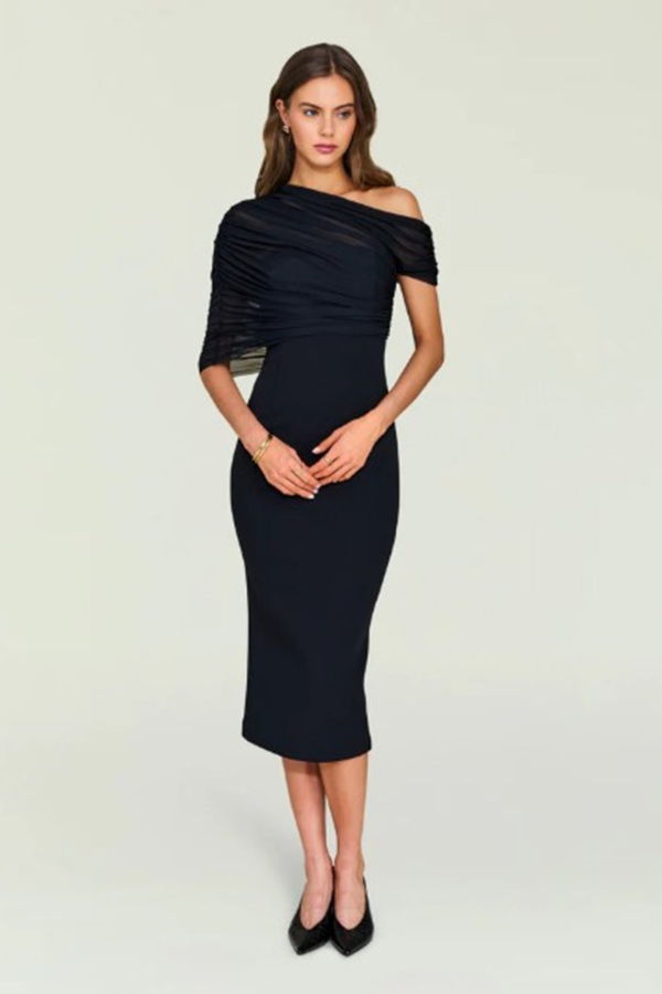 Ser.o.ya Selma Midi Dress - Black