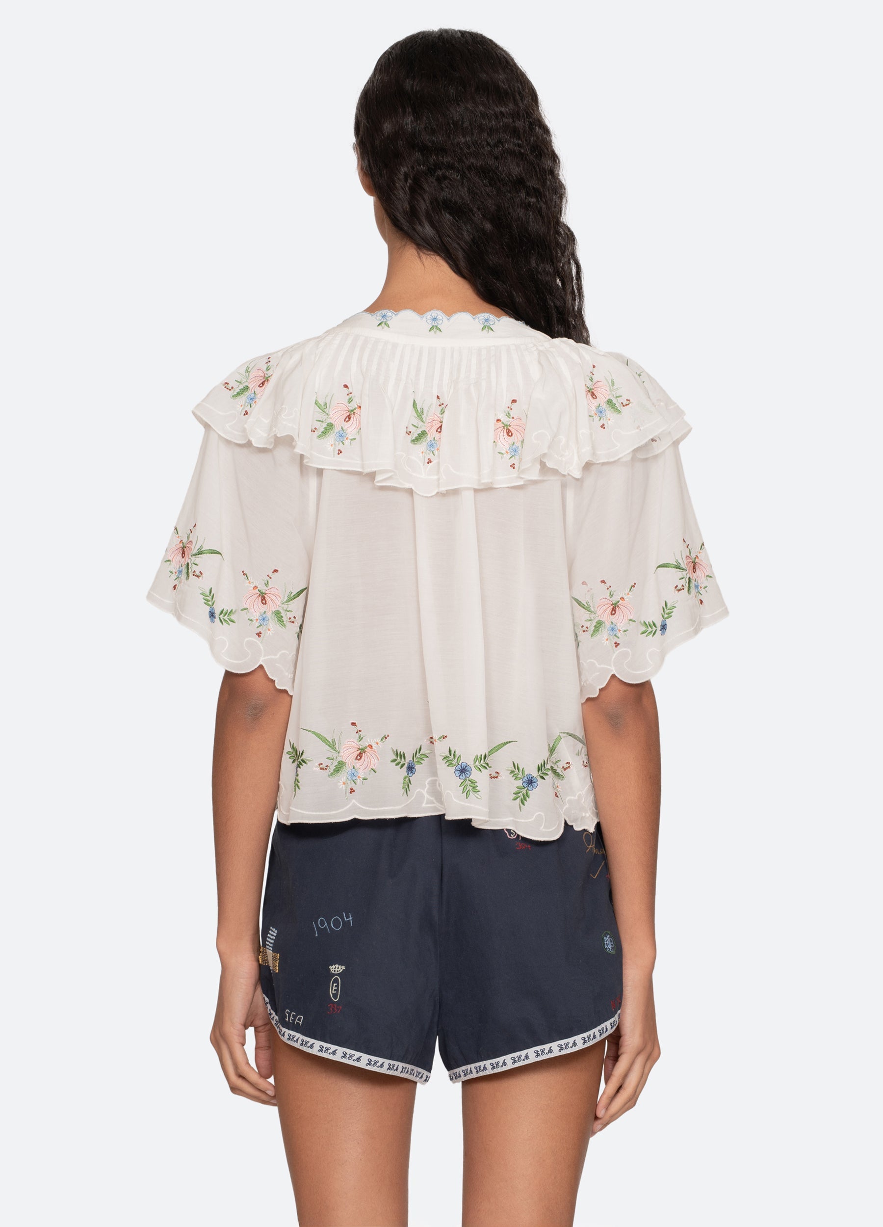 Sea NY Serafina S/S Top - Cream