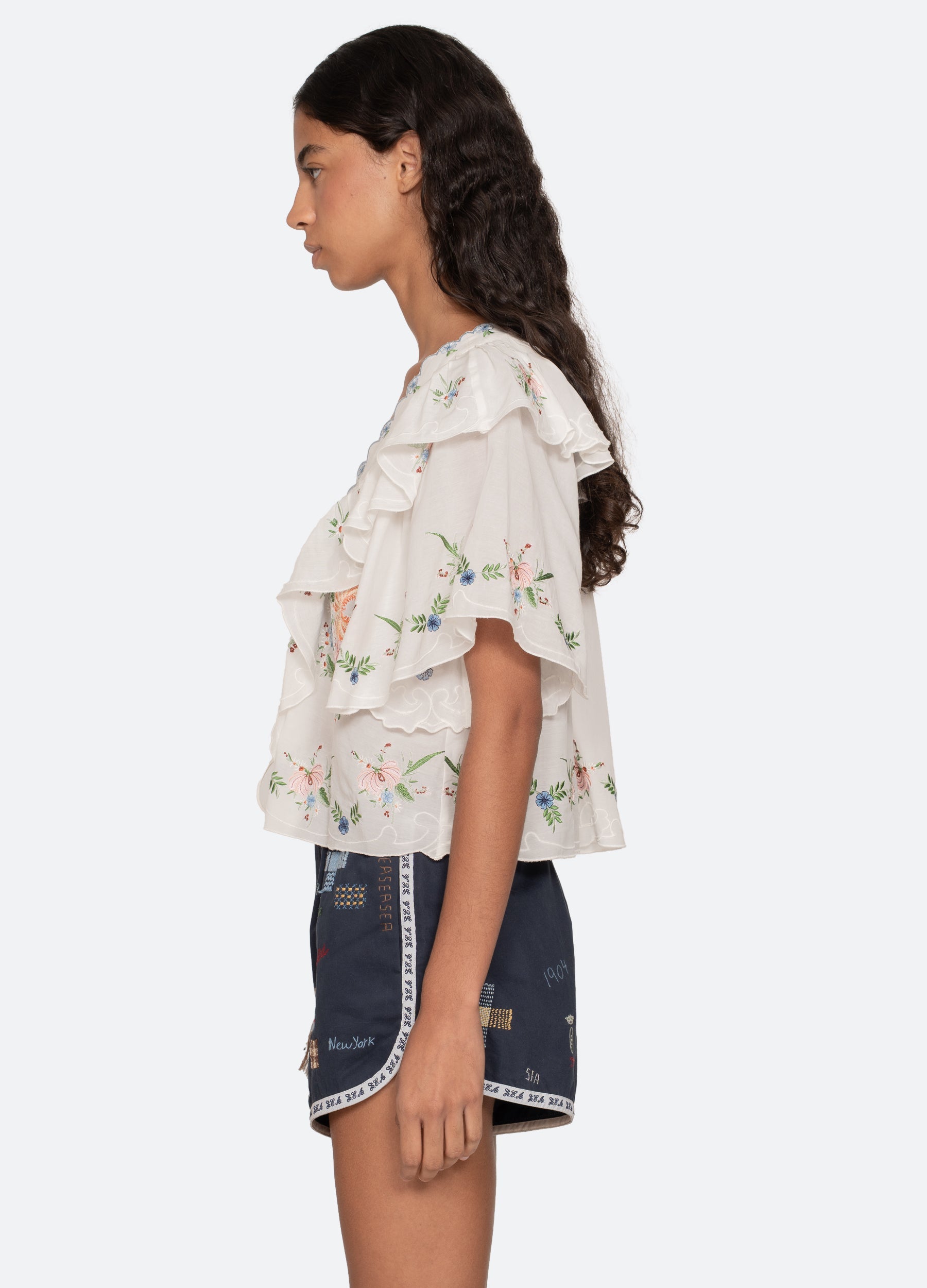 Sea NY Serafina S/S Top - Cream