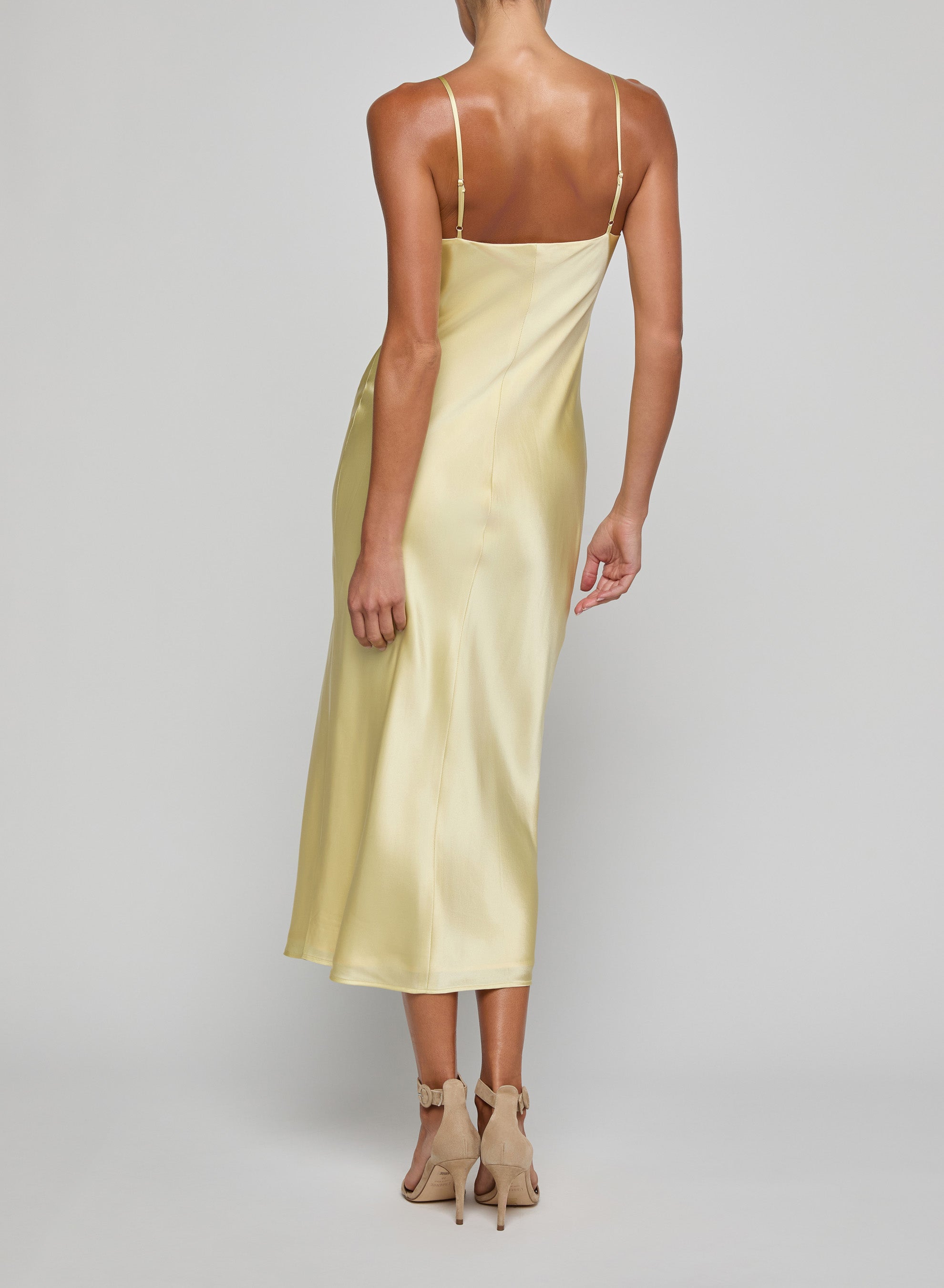 L'Agence Seridie Silk Slip Dress