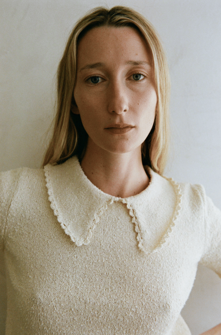 Shaina Mote Lace Collar Tee