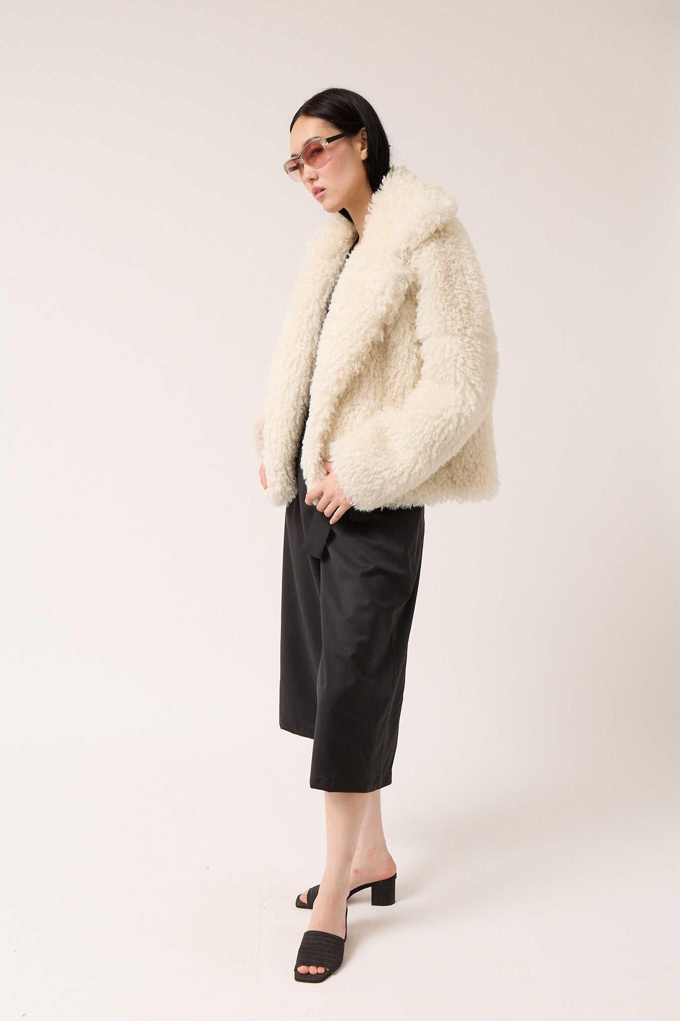Colmillo de Morsa Shearling Jacket - Beige
