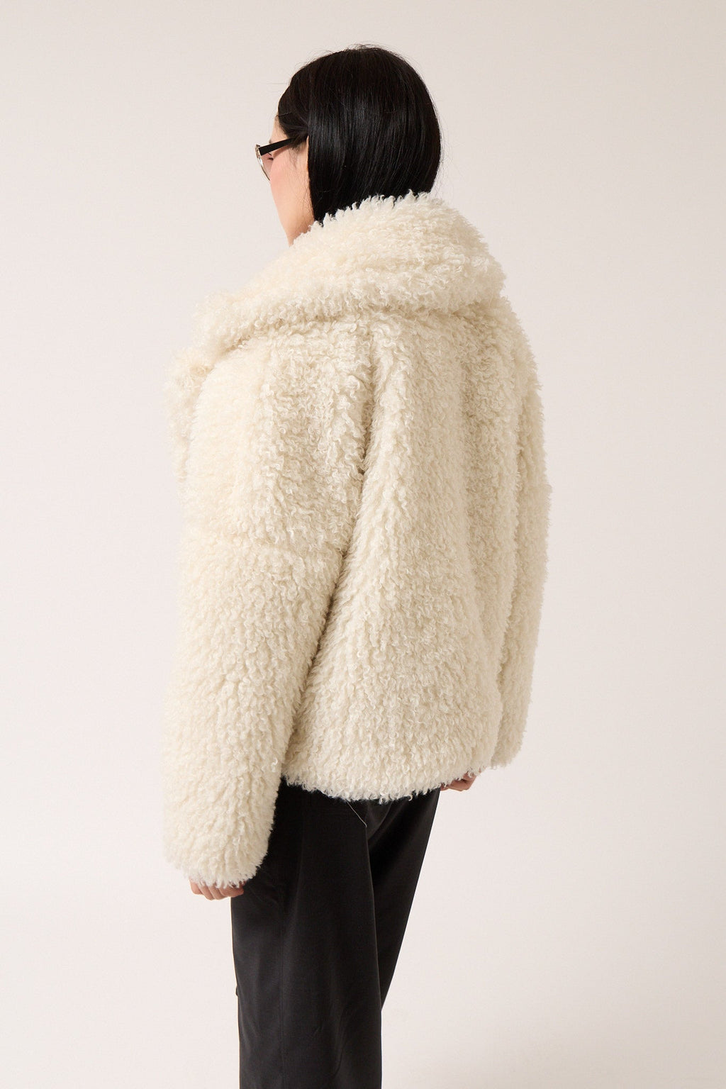 Colmillo de Morsa Shearling Jacket - Beige