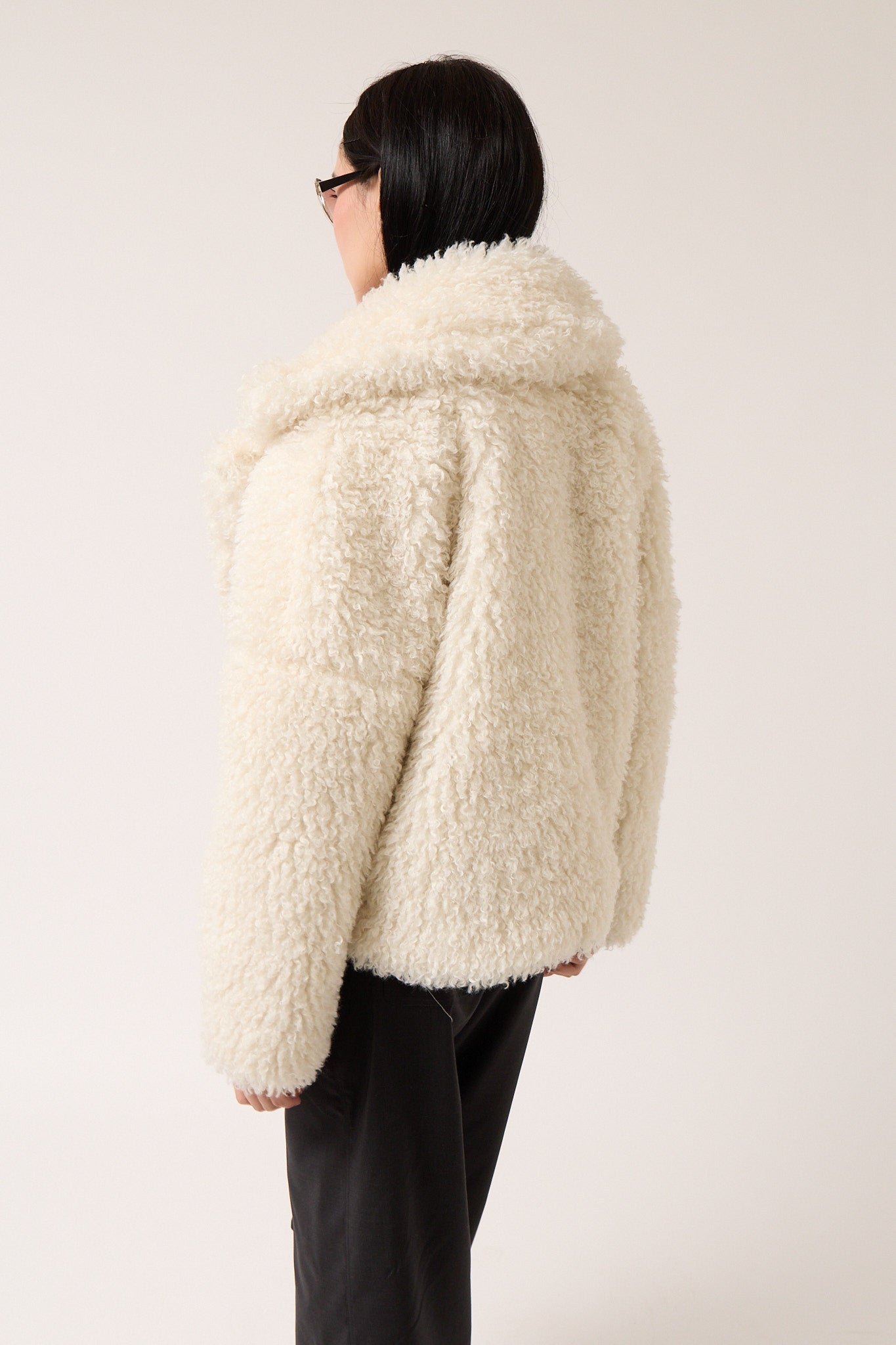 Colmillo de Morsa Shearling Jacket - Beige