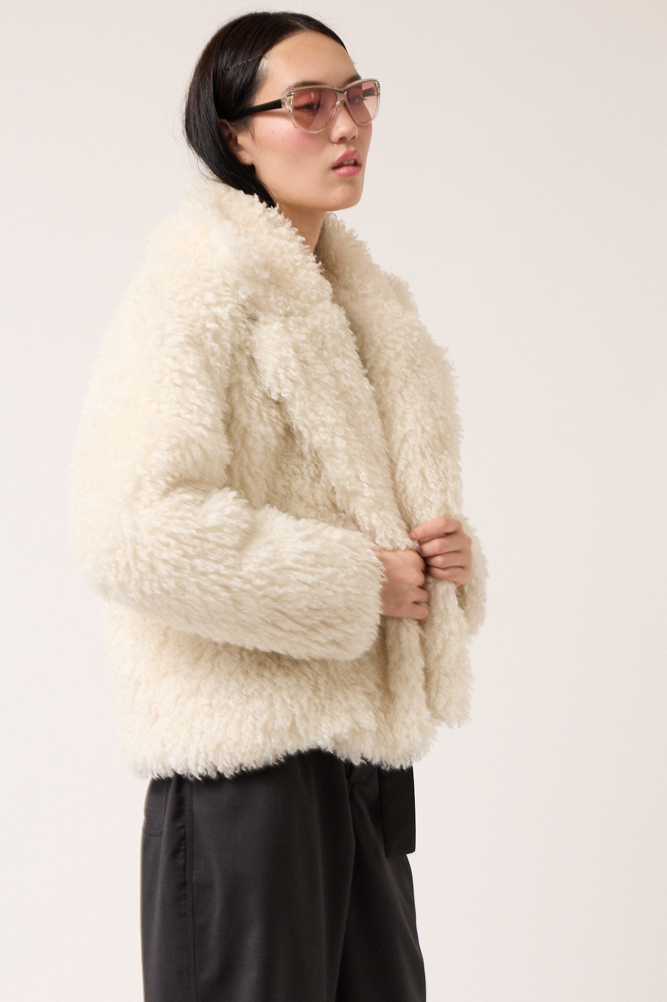 Colmillo de Morsa Shearling Jacket - Beige