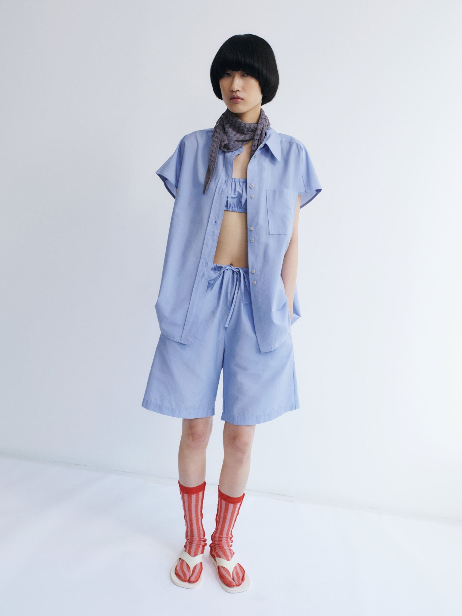 Rus Shingu Shorts - Salvia Blue