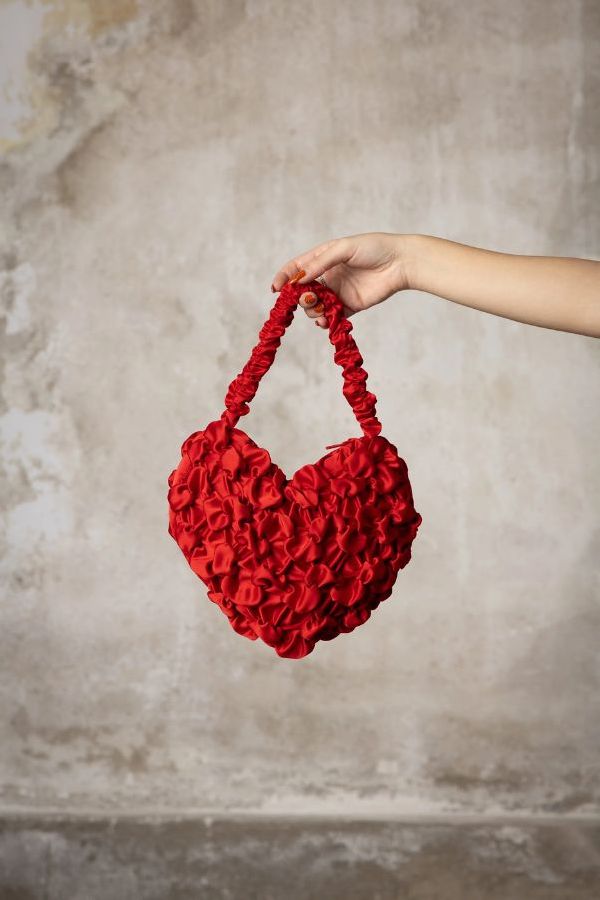 Esthé Shirred Heart Bag