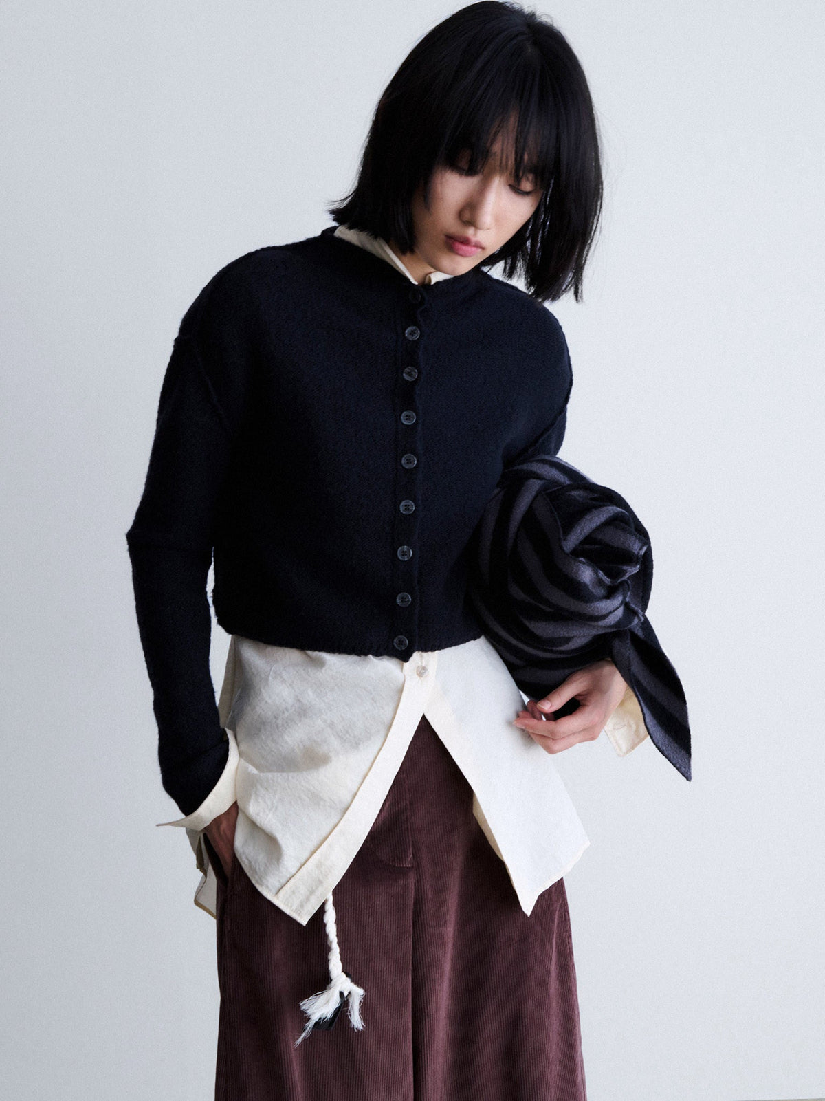 Rus Shisen Cardigan - Black